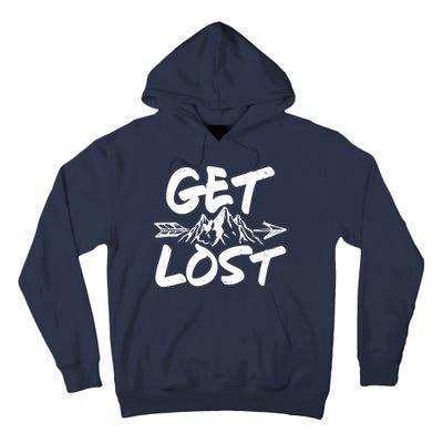 Get Lost Nature Wilderness Lover Tall Hoodie