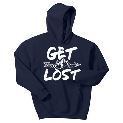 Get Lost Nature Wilderness Lover Kids Hoodie