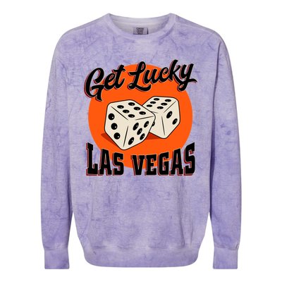 Get Lucky Las Vegas Colorblast Crewneck Sweatshirt