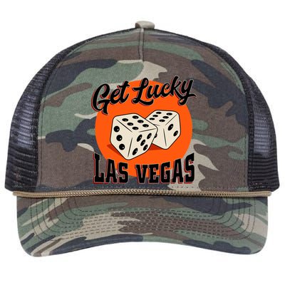 Get Lucky Las Vegas Retro Rope Trucker Hat Cap