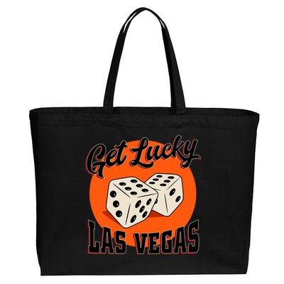 Get Lucky Las Vegas Cotton Canvas Jumbo Tote