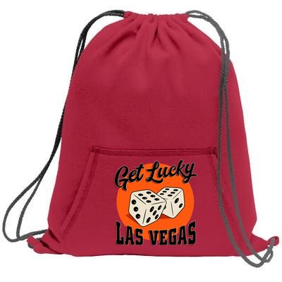 Get Lucky Las Vegas Sweatshirt Cinch Pack Bag