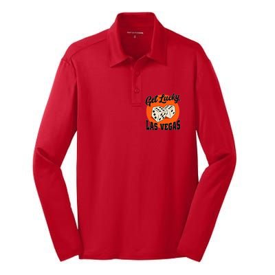 Get Lucky Las Vegas Silk Touch Performance Long Sleeve Polo