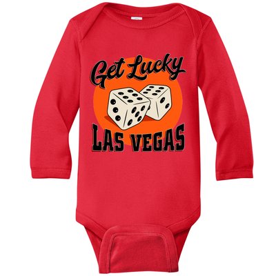 Get Lucky Las Vegas Baby Long Sleeve Bodysuit