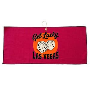 Get Lucky Las Vegas Large Microfiber Waffle Golf Towel