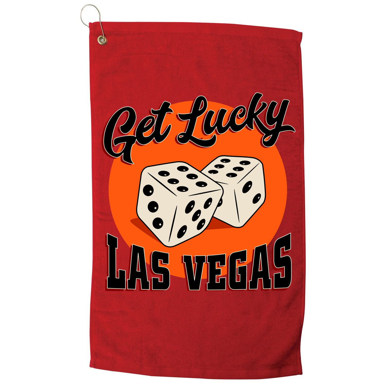Get Lucky Las Vegas Golf Towel