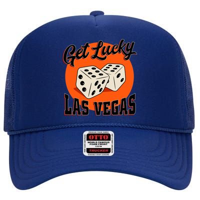 Get Lucky Las Vegas High Crown Mesh Back Trucker Hat