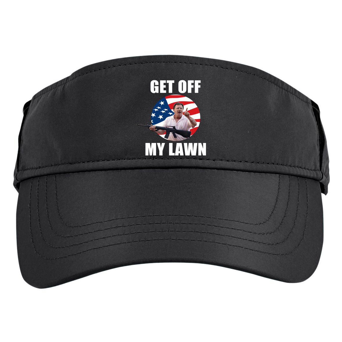 Get Off My Lawn Ken And Karen Adult Drive Performance Visor