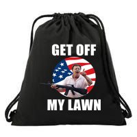 Get Off My Lawn Ken And Karen Drawstring Bag