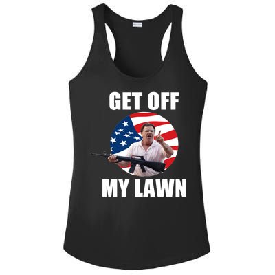 Get Off My Lawn Ken And Karen Ladies PosiCharge Competitor Racerback Tank