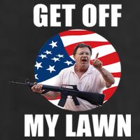 Get Off My Lawn Ken And Karen Trucker Hat