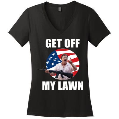 Get Off My Lawn Ken And Karen Women's V-Neck T-Shirt
