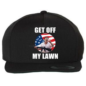 Get Off My Lawn Ken And Karen Wool Snapback Cap