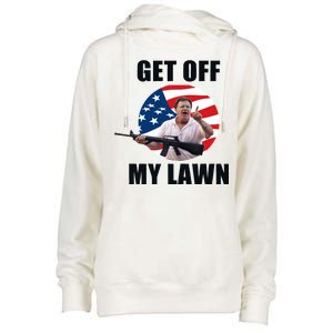 Get Off My Lawn Ken And Karen Womens Funnel Neck Pullover Hood