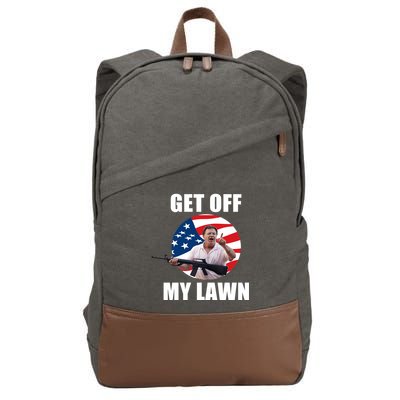 Get Off My Lawn Ken And Karen Cotton Canvas Backpack