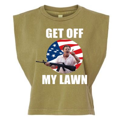 Get Off My Lawn Ken And Karen Garment-Dyed Women's Muscle Tee