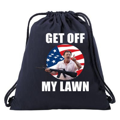 Get Off My Lawn Ken And Karen Drawstring Bag