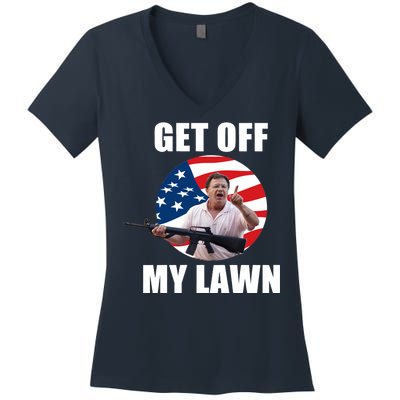 Get Off My Lawn Ken And Karen Women's V-Neck T-Shirt