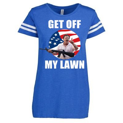 Get Off My Lawn Ken And Karen Enza Ladies Jersey Football T-Shirt