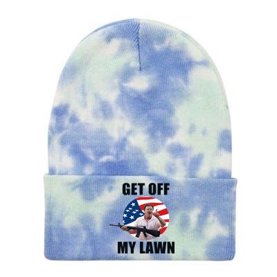 Get Off My Lawn Ken And Karen Tie Dye 12in Knit Beanie