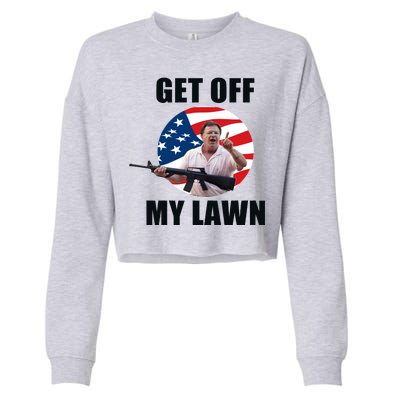 Get Off My Lawn Ken And Karen Cropped Pullover Crew