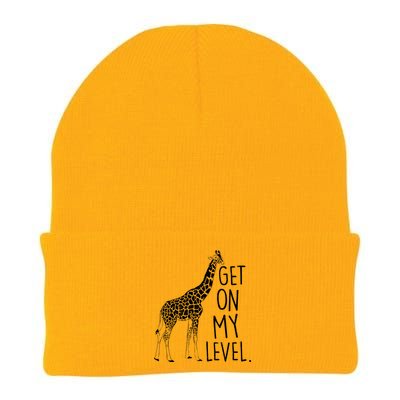 Get On My Level Giraffe Knit Cap Winter Beanie