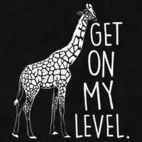 Get On My Level Giraffe Ladies PosiCharge Tri-Blend Wicking Tank