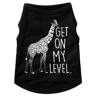 Get On My Level Giraffe Doggie Tank