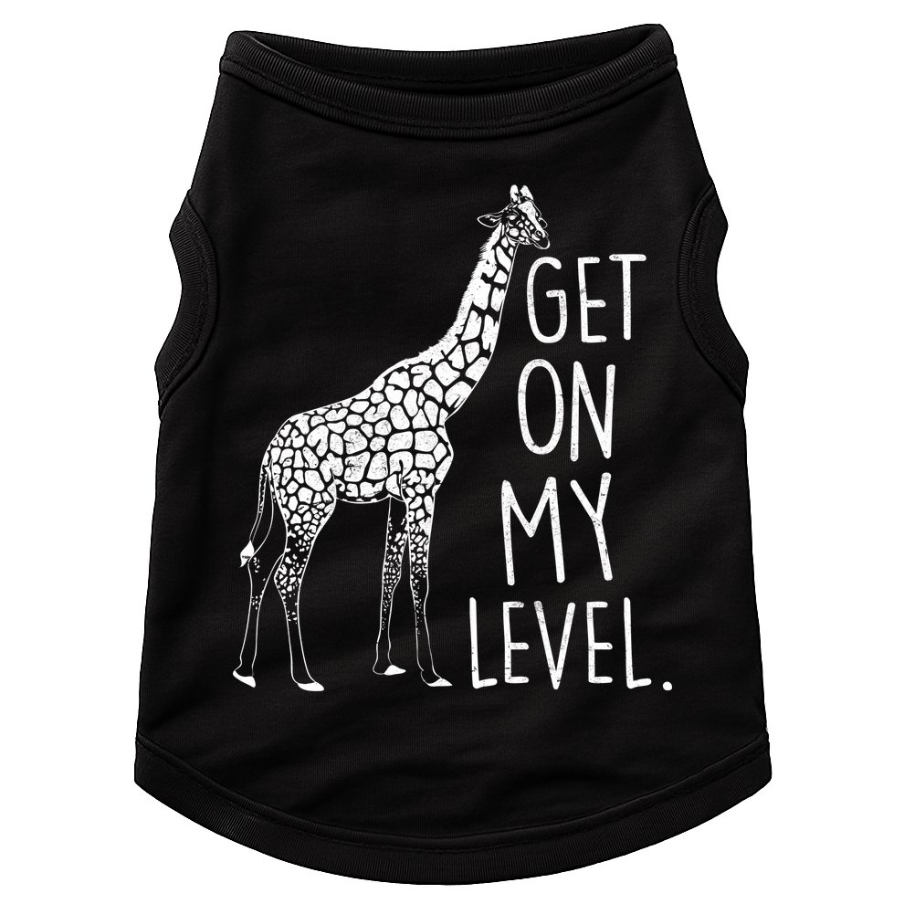 Get On My Level Giraffe Doggie Tank