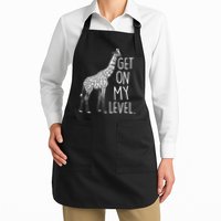 Get On My Level Giraffe Apron