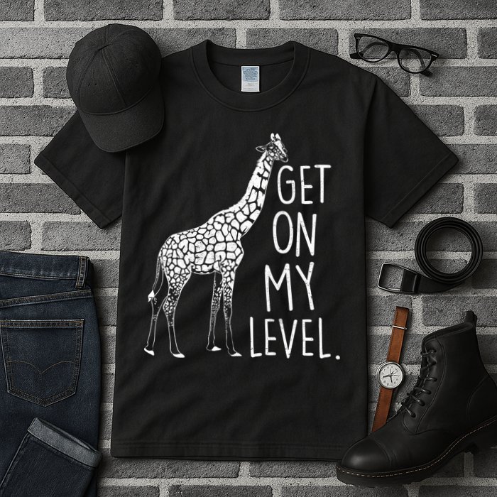 Get On My Level Giraffe Tall T-Shirt