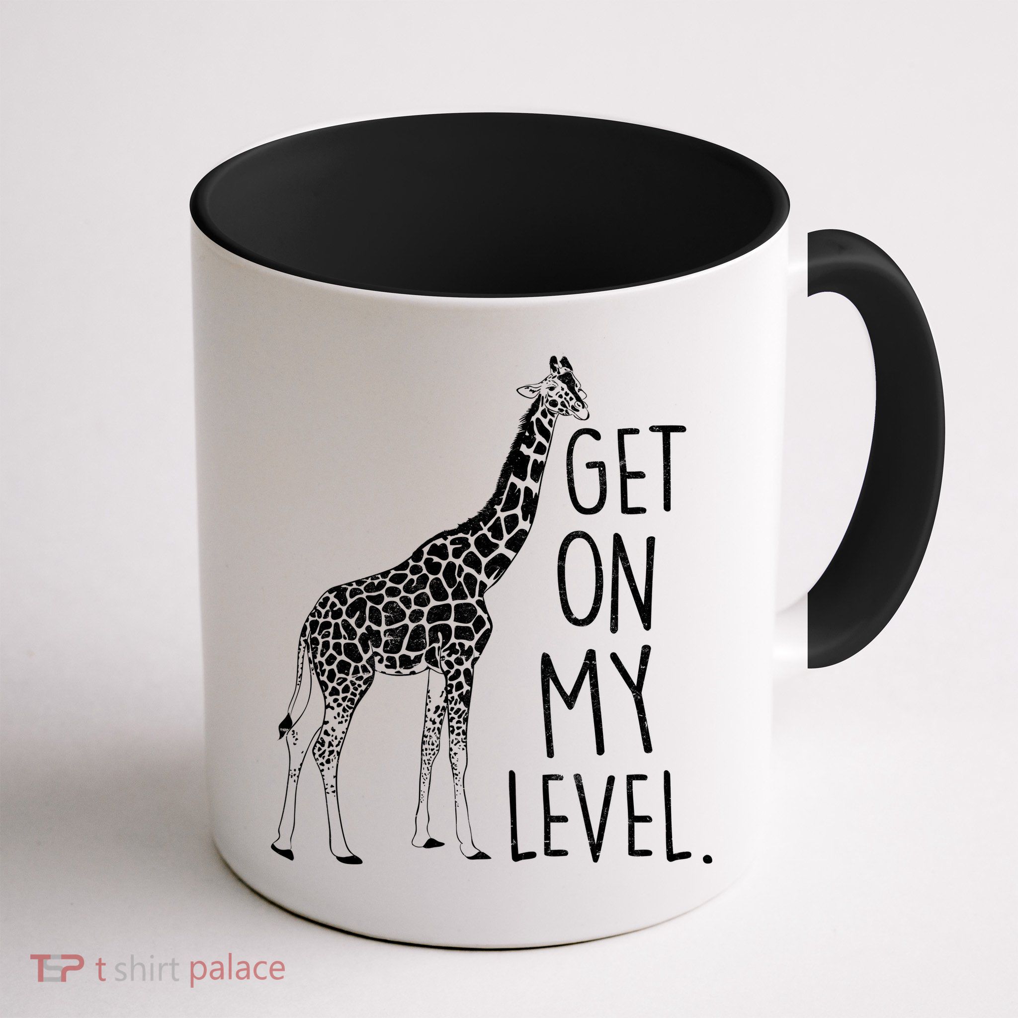 Get On My Level Giraffe Mug