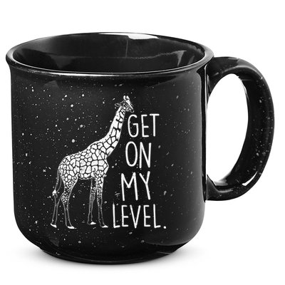 Get On My Level Giraffe 15oz Campfire Ceramic Mug