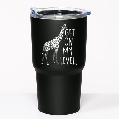 Get On My Level Giraffe Tumbler