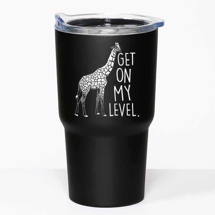 Get On My Level Giraffe Tumbler