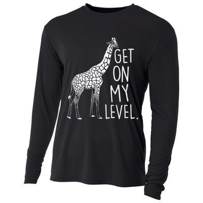 Get On My Level Giraffe Cooling Performance Long Sleeve Crew