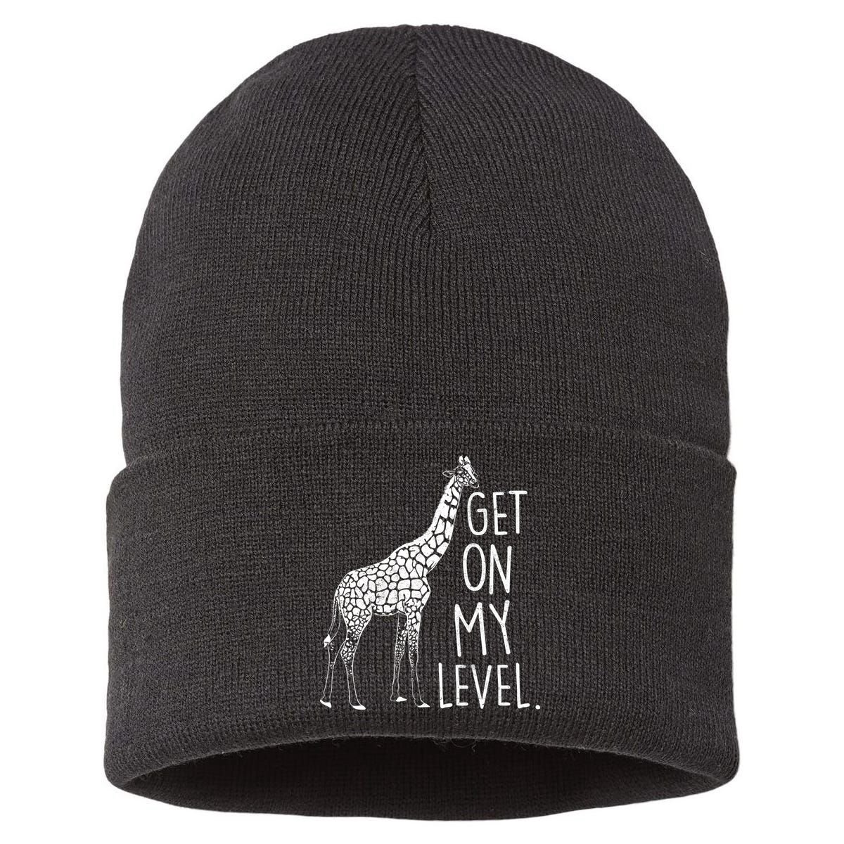 Get On My Level Giraffe Sustainable Knit Beanie