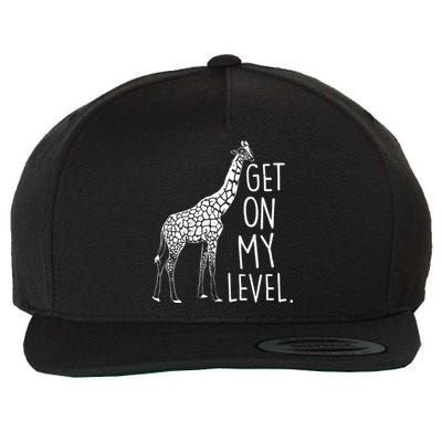 Get On My Level Giraffe Wool Snapback Cap