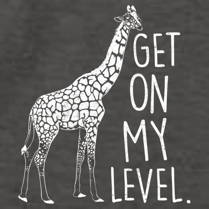 Get On My Level Giraffe Vector Backpack
