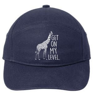 Get On My Level Giraffe 7-Panel Snapback Hat