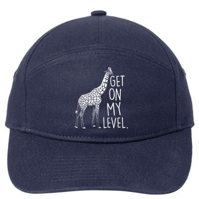 Get On My Level Giraffe 7-Panel Snapback Hat