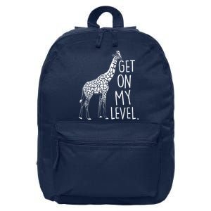 Get On My Level Giraffe 16 in Basic Backpack