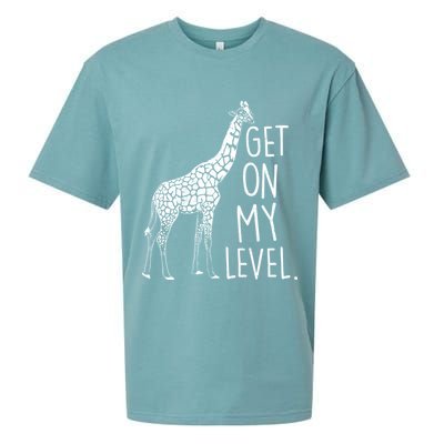 Get On My Level Giraffe Sueded Cloud Jersey T-Shirt