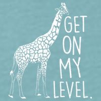 Get On My Level Giraffe Sueded Cloud Jersey T-Shirt