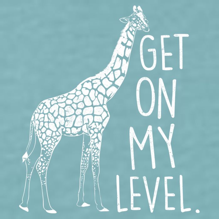 Get On My Level Giraffe Sueded Cloud Jersey T-Shirt