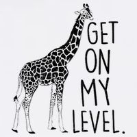 Get On My Level Giraffe Garment-Dyed Sweatshirt