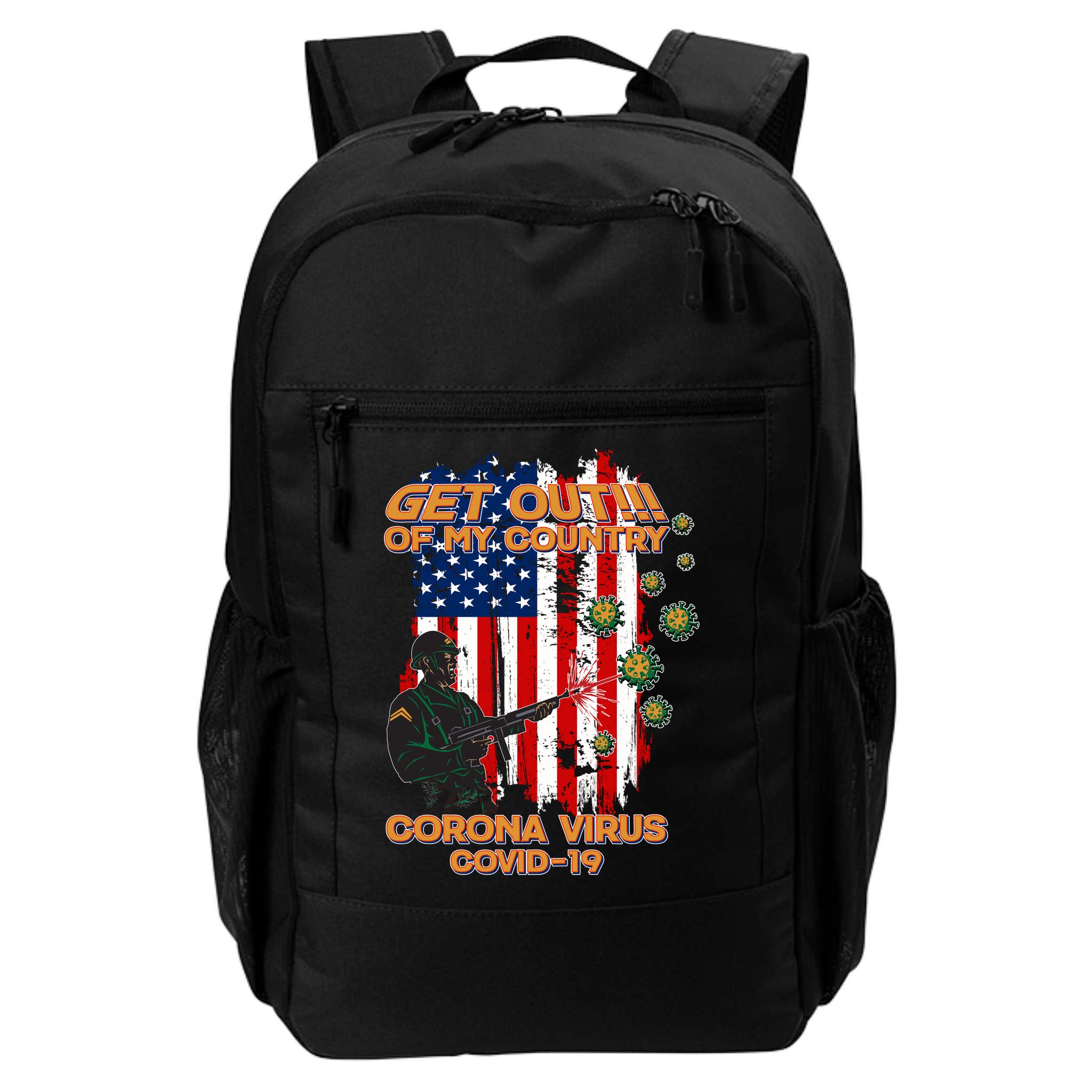 Get Out Of My Country Virus Pandemic Backpack