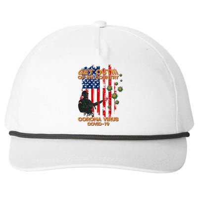 Get Out Of My Country Virus Pandemic Snapback Five-Panel Rope Hat