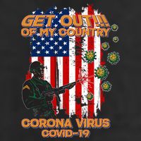 Get Out Of My Country Virus Pandemic Adult Drive Performance Visor
