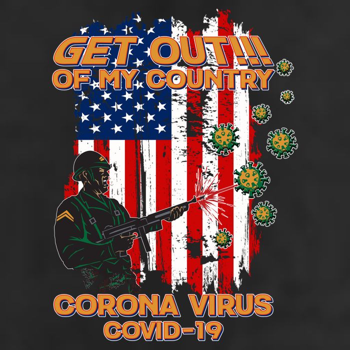 Get Out Of My Country Virus Pandemic Adult Drive Performance Visor